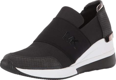 michael kors felix trainer tennis shoe black pink|Amazon.com .